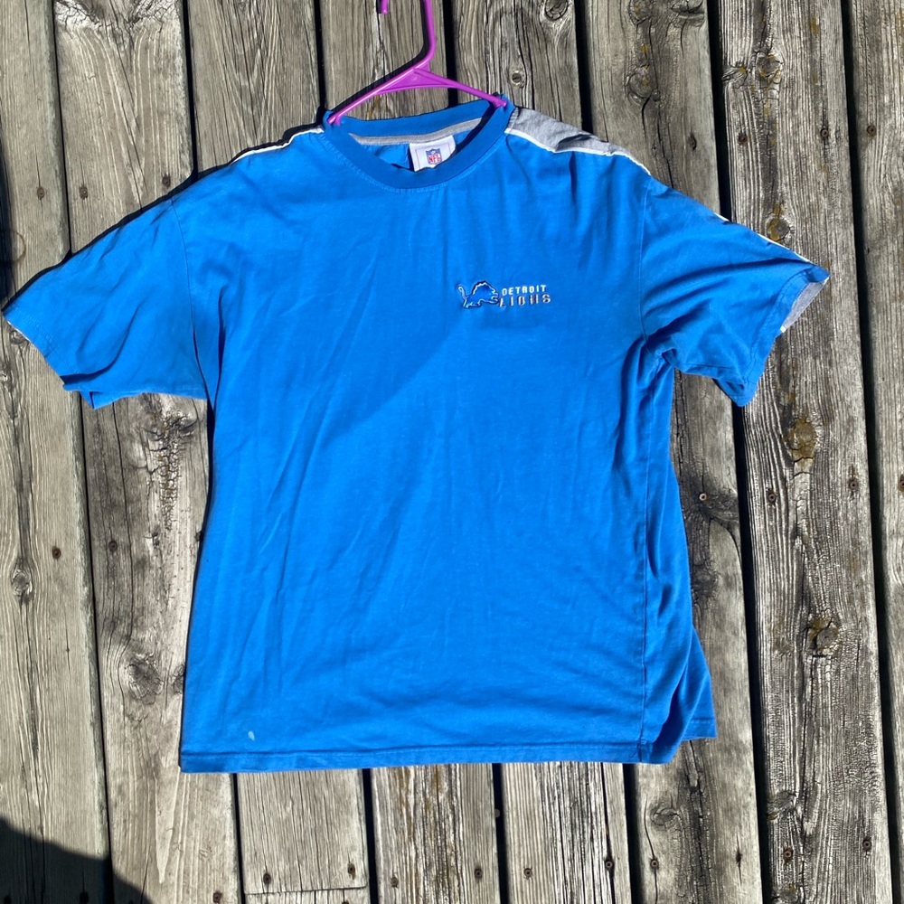 NFL Blue Detroit Lions Short Sleeve Tee